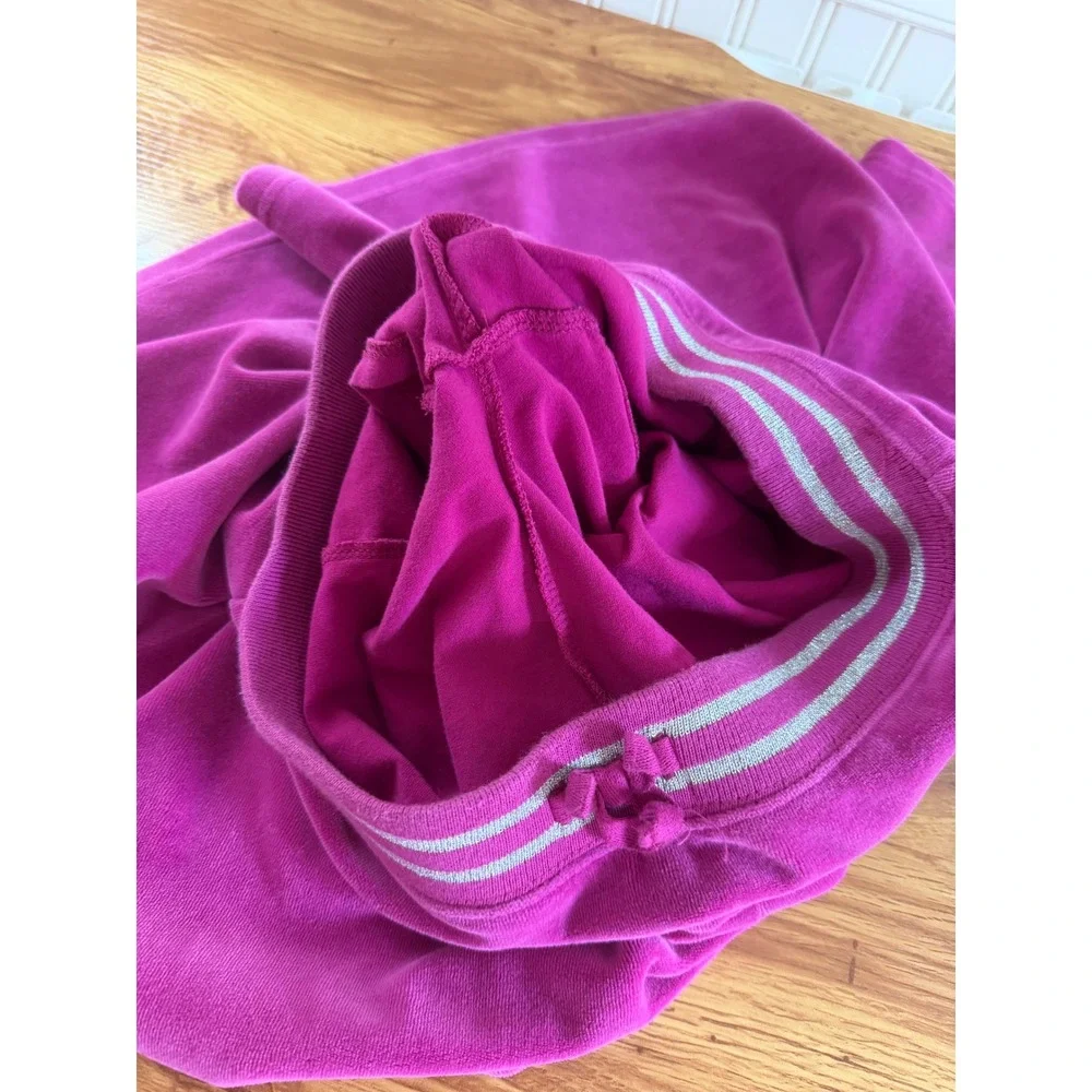 The Children's Place Girls Magenta Velour Y2K Pleated Skort Heart Size 14